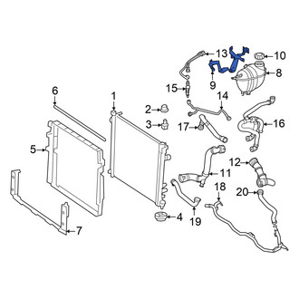 Mercedes-Benz OE - Drive Motor Inverter Coolant Reservoir Bracket