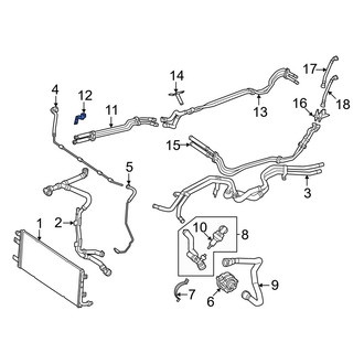 Mercedes-Benz OE - Drive Motor Battery Pack Coolant Hose Bracket
