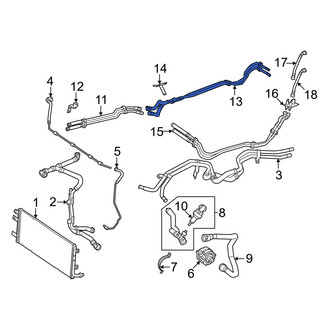 Mercedes-Benz OE - Drive Motor Battery Pack Coolant Hose