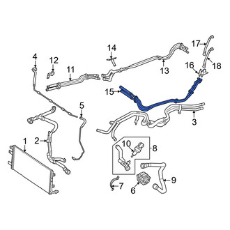 Mercedes-Benz OE - Drive Motor Battery Pack Coolant Hose