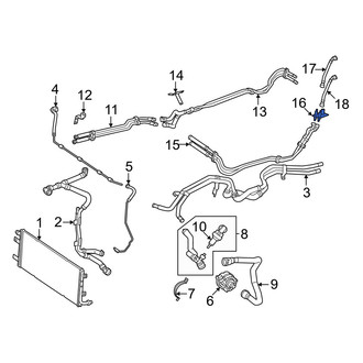 Mercedes-Benz OE - Drive Motor Battery Pack Coolant Hose Adapter