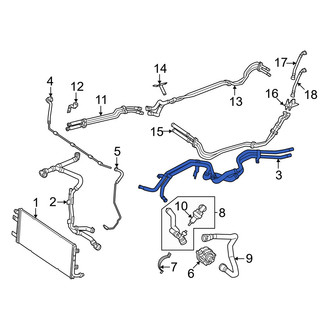 Mercedes-Benz OE - Drive Motor Battery Pack Coolant Hose