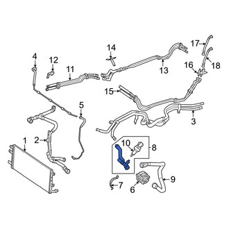 Mercedes-Benz OE - Drive Motor Battery Pack Coolant Hose