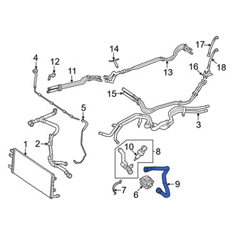 Mercedes-Benz OE - Drive Motor Battery Pack Coolant Hose