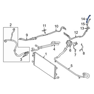 Mercedes-Benz OE - Right Drive Motor Battery Pack Coolant Hose