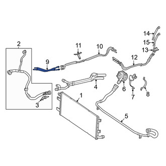 Mercedes-Benz OE - Drive Motor Battery Pack Coolant Hose