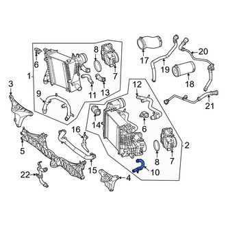 Mercedes-Benz OE - Left Intercooler Hose