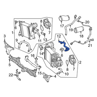 Mercedes-Benz OE - Left Upper Intercooler Hose