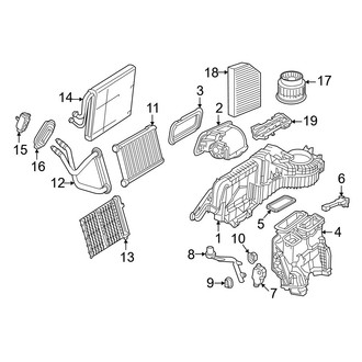 Mercedes-Benz OE - Air Conditioner & Heater - Evaporator & Heater Components