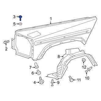 Mercedes-Benz OE - Upper Fender Bolt