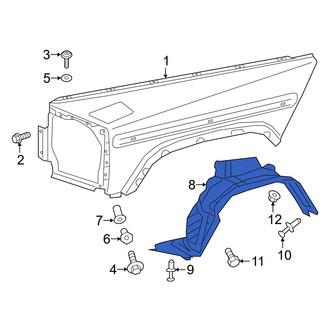 Mercedes-Benz OE - Front Left Fender Splash Shield