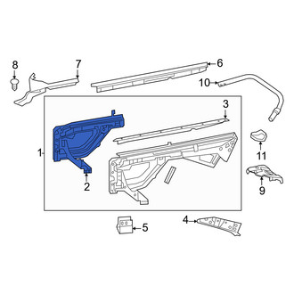 Mercedes-Benz OE - Front Left Wheel Housing Side Panel