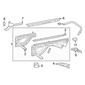 Mercedes-Benz OE - Fender - Inner Components