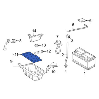 Mercedes-Benz OE - Rear Battery Tray