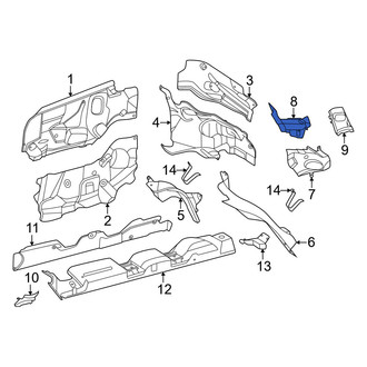 Mercedes-Benz OE - Front Outer Floor Pan Heat Shield