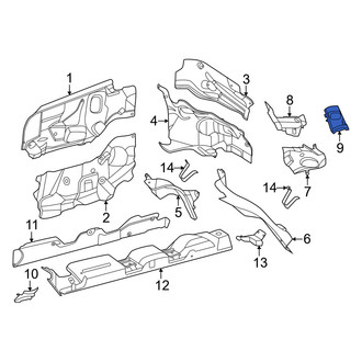 Mercedes-Benz OE - Floor Pan Heat Shield