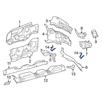 Mercedes-Benz OE - Left Floor Pan Heat Shield Bracket