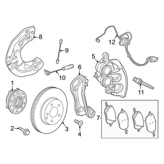 Mercedes-Benz OE - Front Suspension - Brake Components
