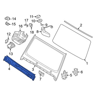 Mercedes-Benz OE - Front Lower Windshield Frame Reinforcement