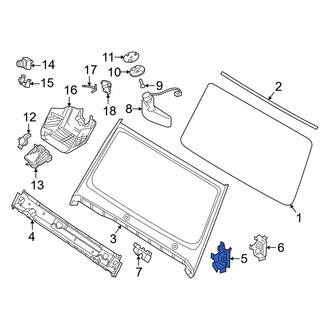Mercedes-Benz OE - Front Left Outer Windshield Frame Reinforcement