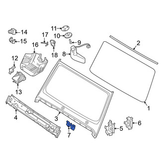 Mercedes-Benz OE - Front Right Lower Windshield Frame Reinforcement