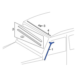 Mercedes-Benz OE - Left Body A-Pillar Trim Panel Insert