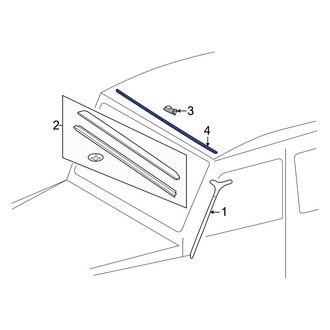 Mercedes-Benz OE - Windshield Molding Bracket