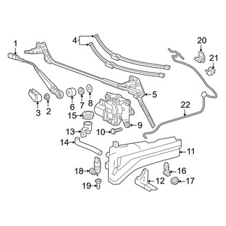 Mercedes-Benz OE - Windshield - Wiper & Washer Components
