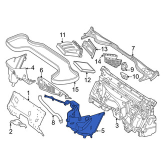 Mercedes-Benz OE - Front Left Cowl Cover