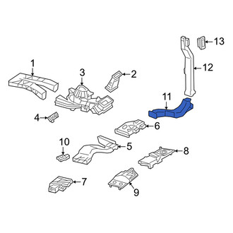 Mercedes-Benz OE - Rear Left Lower Outer Instrument Panel Air Duct
