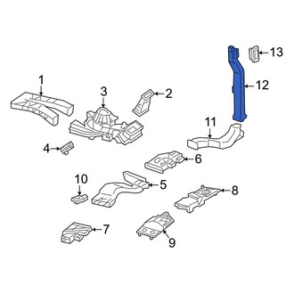 Mercedes-Benz OE - Rear Left Upper Instrument Panel Air Duct