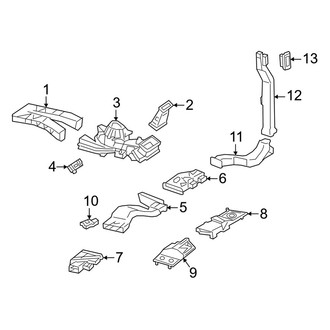 Mercedes-Benz OE - Instrument Panel - Ducts (Cabin)