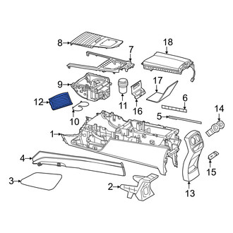 Mercedes-Benz OE - Rear Console Mat