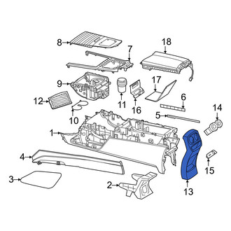 Mercedes-Benz OE - Rear Console Panel