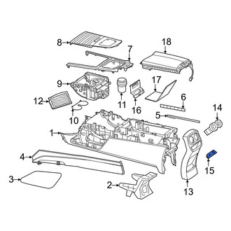Mercedes-Benz OE - Audio Auxiliary Jack Trim Plate