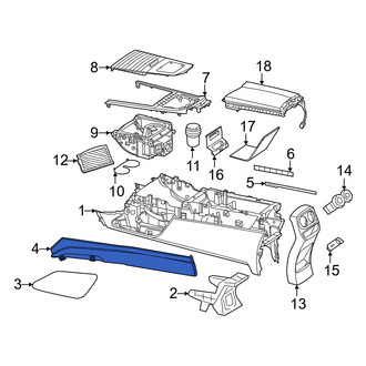 Mercedes-Benz OE - Front Right Console Panel