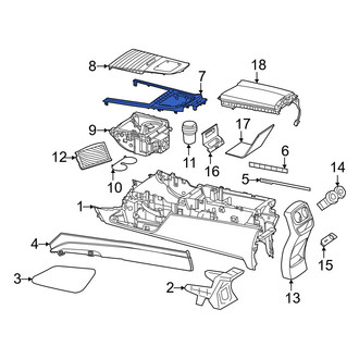 Mercedes-Benz OE - Front Console Trim Panel