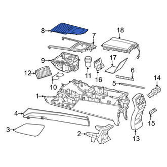 Mercedes-Benz OE - Console Lid