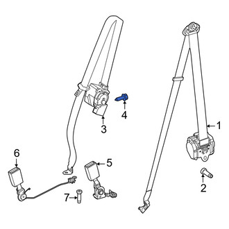 Mercedes-Benz OE - Seat Belt Lap and Shoulder Belt Screw