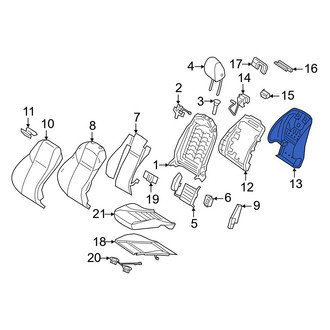 Mercedes-Benz OE - Front Right Seat Back Panel