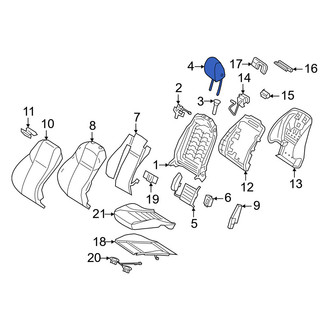 Mercedes-Benz OE - Front Left Headrest