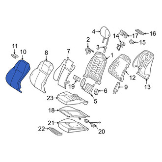 Mercedes-Benz OE - Front Left Seat Back Cushion Cover