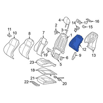 Mercedes-Benz OE - Front Left Seat Back Panel Bracket