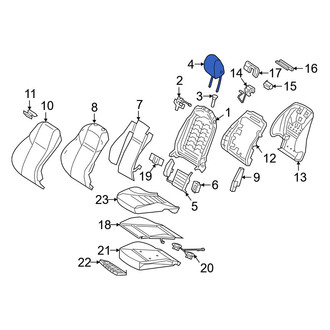 Mercedes-Benz OE - Front Left Headrest