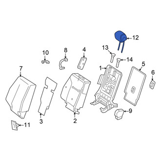 Mercedes-Benz OE - Rear Right Outer Child Restraint Anchor Plate Cap