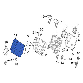 Mercedes-Benz OE - Rear Left Seat Back Cushion Cover