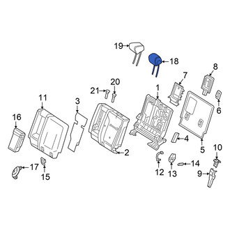 Mercedes-Benz OE - Rear Right Headrest