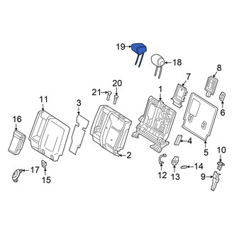 Mercedes-Benz OE - Rear Right Headrest