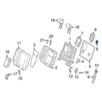 Mercedes-Benz OE - Rear Right Seat Back Panel Cap