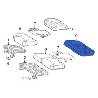 Mercedes-Benz OE - Rear Right Seat Cover